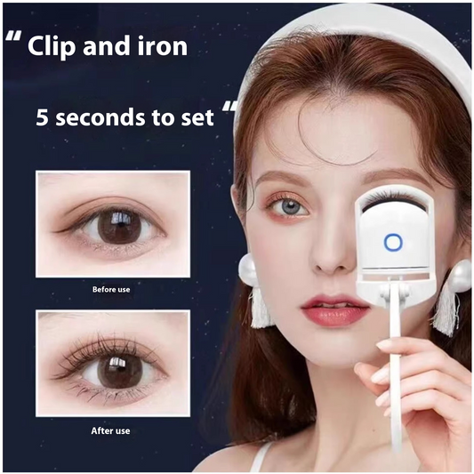Electric eyelash curler heated tip detail