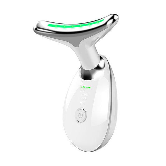 Facial massager LED light modes display