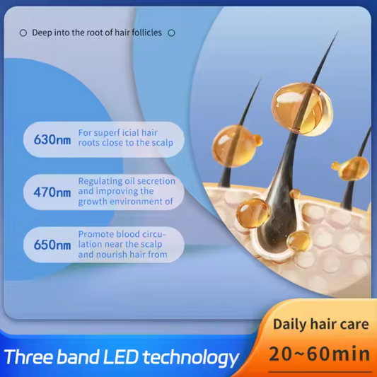 Hair growth cap scalp massage feature
