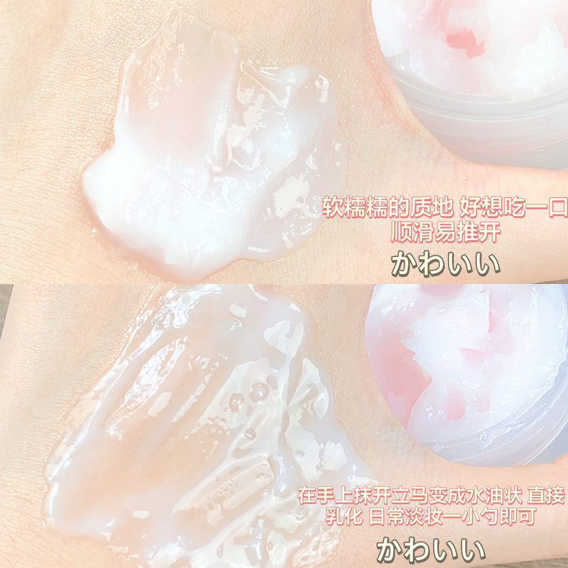 Removing makeup with coconut cleansing balm