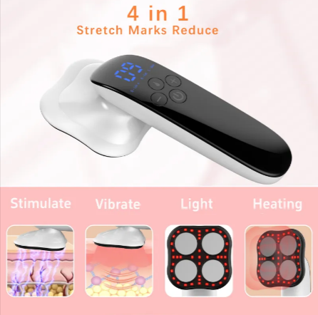 Handheld cellulite massager white packaging