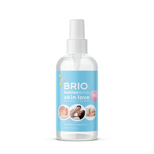 BRIOTECH Babies & Kids Skin Love Soothing Hypochlorous Acid Spray Pure HOCl for Sensitive Skin Calm Redness & Bumps Support Against Diaper Irritation Gentle & Vegan 4 fl oz