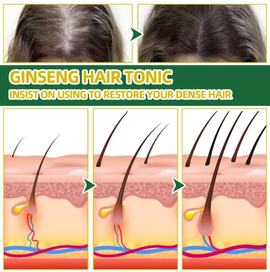 Ginseng biotin hair growth serum lifestyle