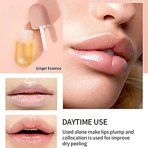 Natural Lip Plumper Set - Serum & Balm for Fullness