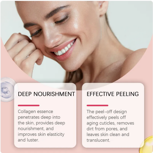 Collagen mask texture and application brush