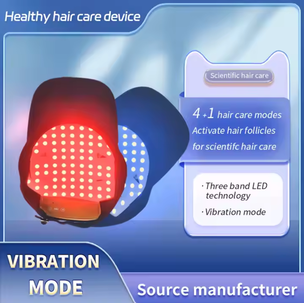 Hair growth cap packaging and accessories