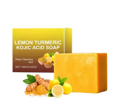 Lemon Turmeric Kojic Acid Brightening Soap bar