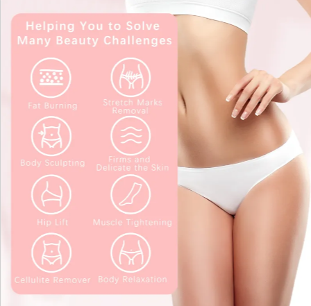 Using cellulite massager on thighs