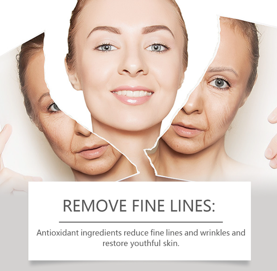 Applying vitamin C capsule serum to face