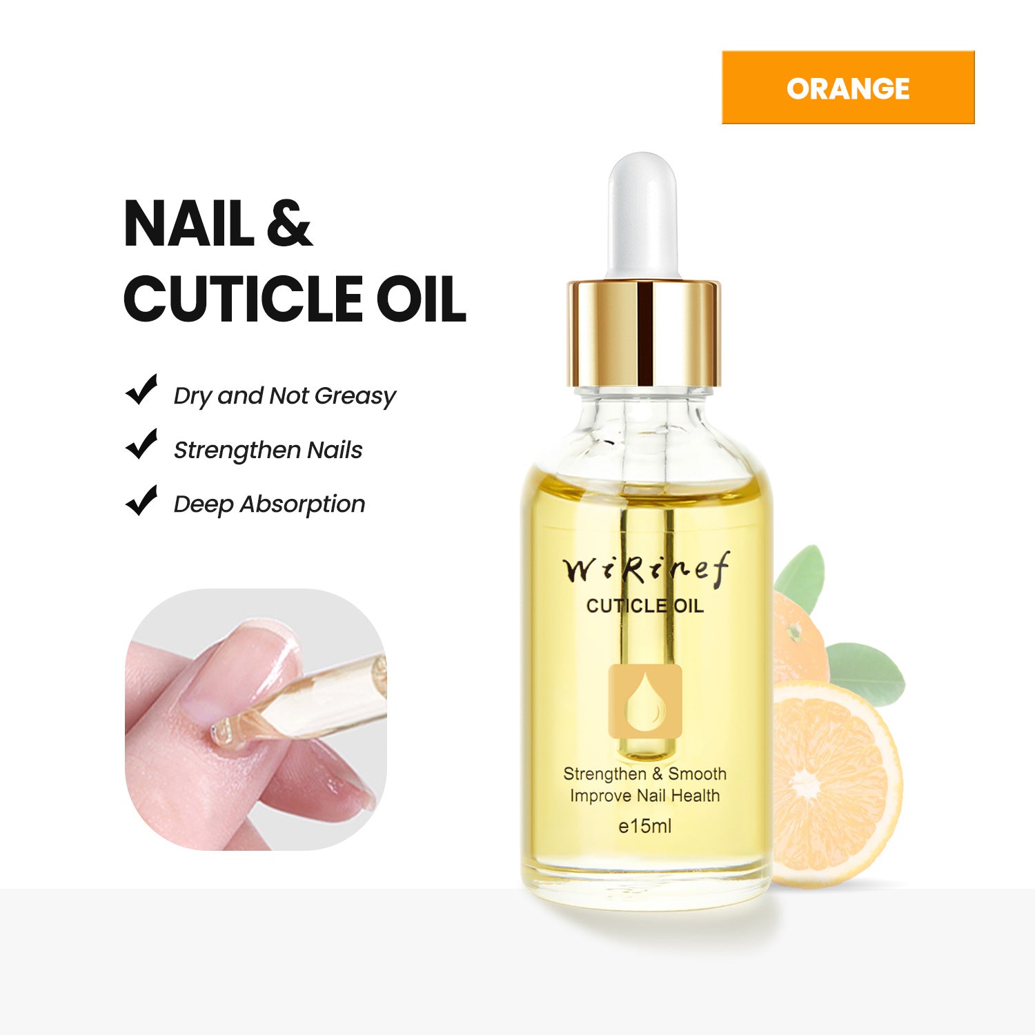 Nail care oil bottle and packaging