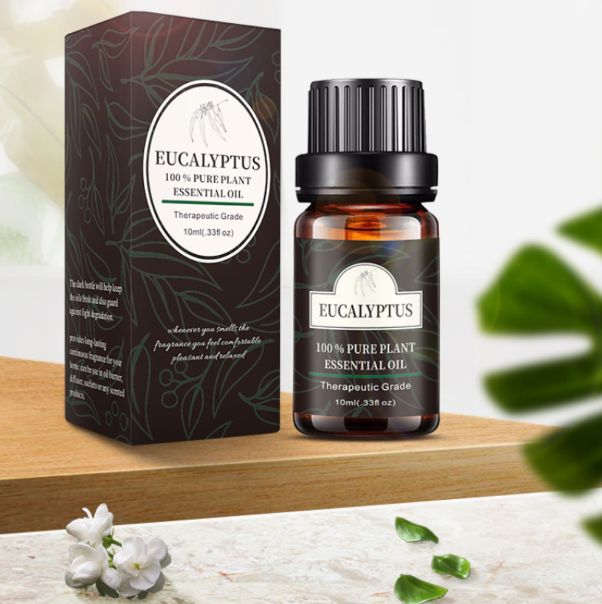 Pure essential oil drop texture