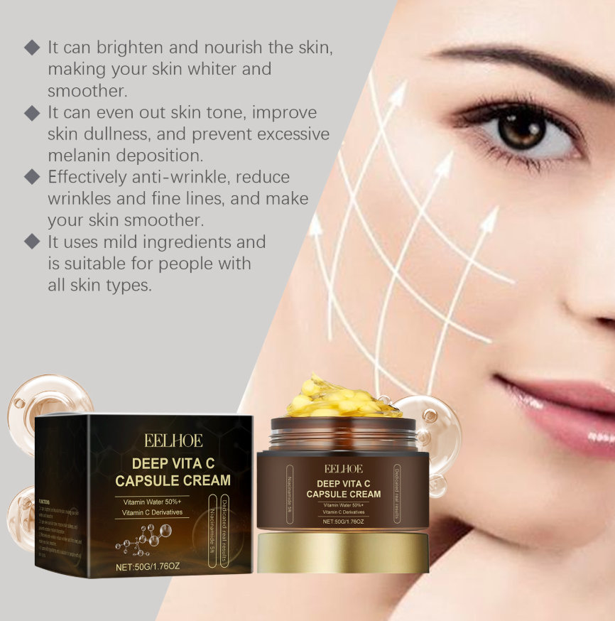 Vitamin C skincare capsules ingredients and benefits