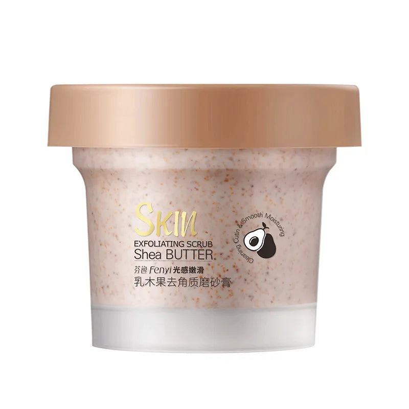 Fenyi shea butter scrub packaging and label