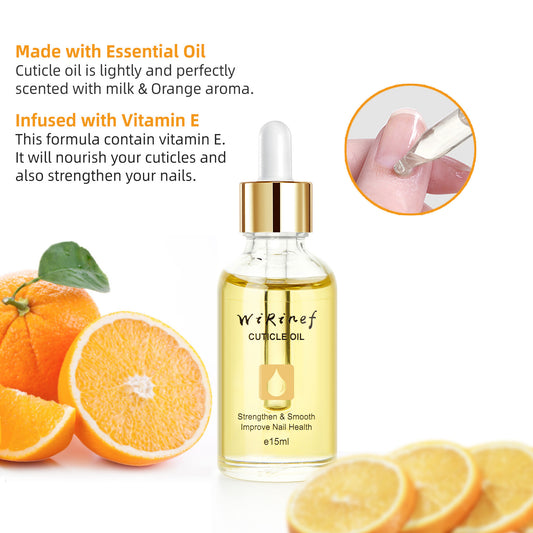 Nail oil dropper bottle close-up