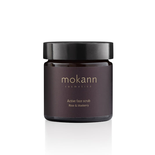 Rose and Blueberry Active Face Scrub vegan organic 60ml